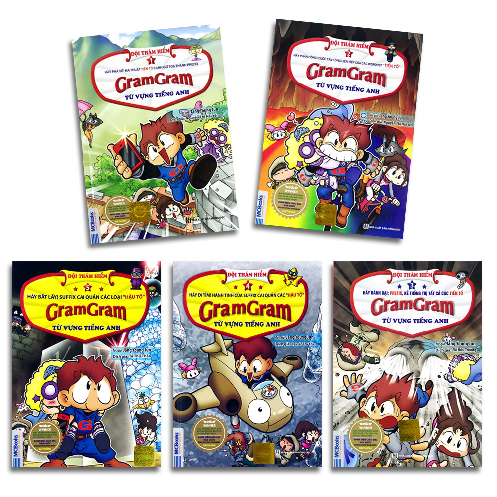 Bộ sách Đội thám hiểm ngữ pháp tiếng Anh Gram Gram