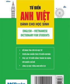 Bia sau tu dien anh viet danh cho hoc sinh