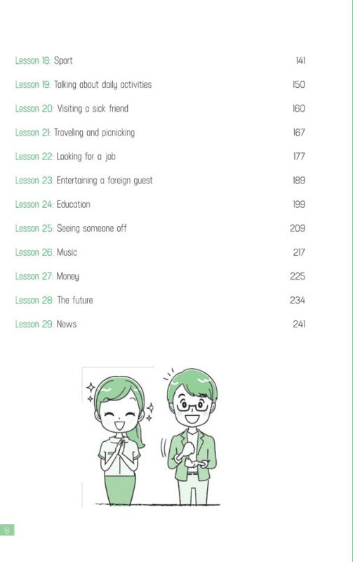 muc luc Tự Học 29 Chủ Đề Giao Tiếp Tiếng Anh Thông Dụng Nhất 2