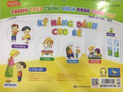 Tranh treo tường bách khoa toàn thư song ngữ Anh – Việt – Kỹ năng dành cho bé