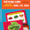 Thẻ flash card thông minh- bé nhận biết thế giới rau- củ- quả (hộp)