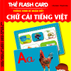 Thẻ flash card thông minh- bé nhận biết chữ cái tiếng việt (hộp)