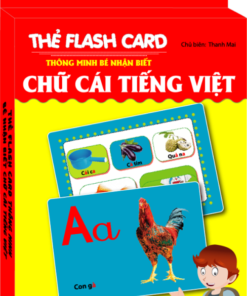 Thẻ flash card thông minh- bé nhận biết chữ cái tiếng việt (hộp)