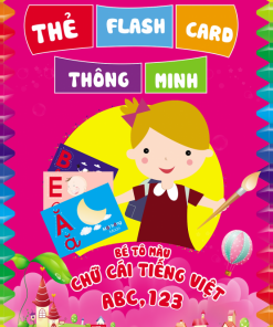 thẻ học vui cùng bé bé tô màu chữ cái tiếng việt ABC123 túi