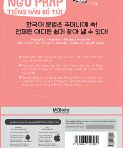 BIA SAU Ngữ pháp tiếng Hàn bỏ túi