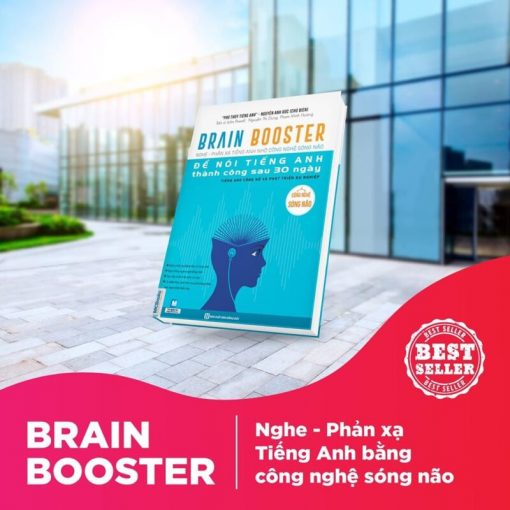 Cuốn sách Brain Booster: Nghe phản xạ tiếng Anh nhờ công nghệ sóng não