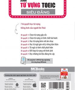 4. Bìa sau 3500 từ vựng TOEIC siêu đẳng