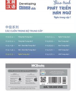 Giáo Trình Phát Triển Hán Ngữ Nghe Trung Cấp I Bia sau Giao trinh Phat trien Han ngu Nghe Trung cap 1 2025