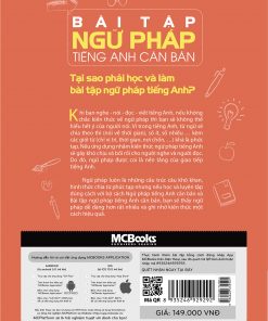 Bìa sau Bài tập ngữ pháp tiếng Anh căn bản