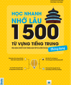 Bìa trước HOC NHANH NHO LAU 1500 TU VUNG TIENG TRUNG THONG DUNG