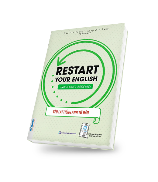 bìa sách 3D Restart yourEnglish- Travelling aboard