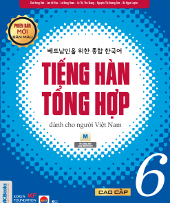 Sách tiếng hàn tổng hợp cao cấp 6 bìa trước bản màu
