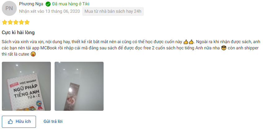 Review cuốn Học nhanh ngữ pháp từ A - Z