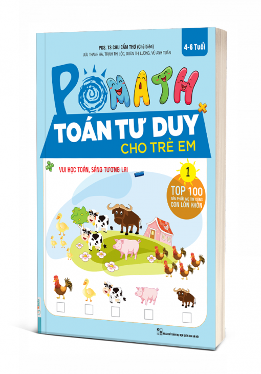 Bia 3d cuon POMath 4 6 tuoi Tap 1