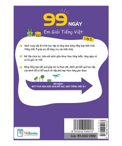 99 Ngày Em Giỏi Tiếng Việt Lớp 5 99 ngay em gioi tieng viet lop 5 bia sau