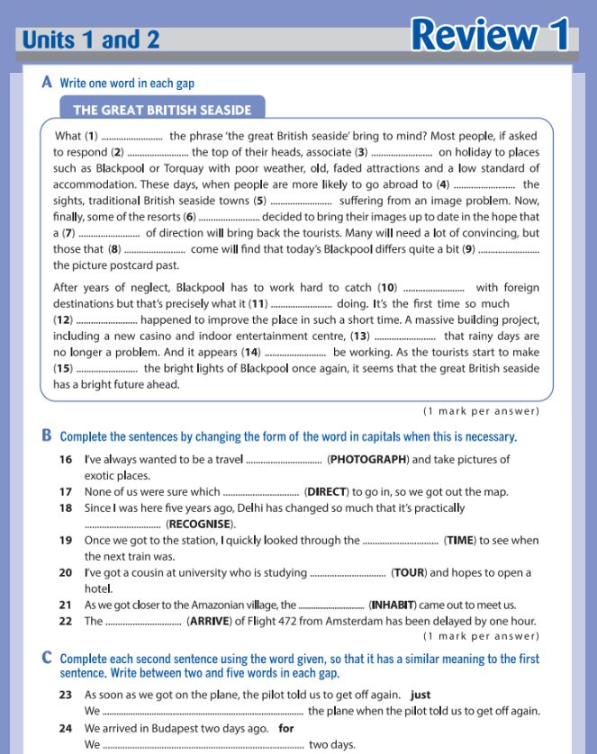 Destination B2 - Grammar & Vocabulary With Answer Key