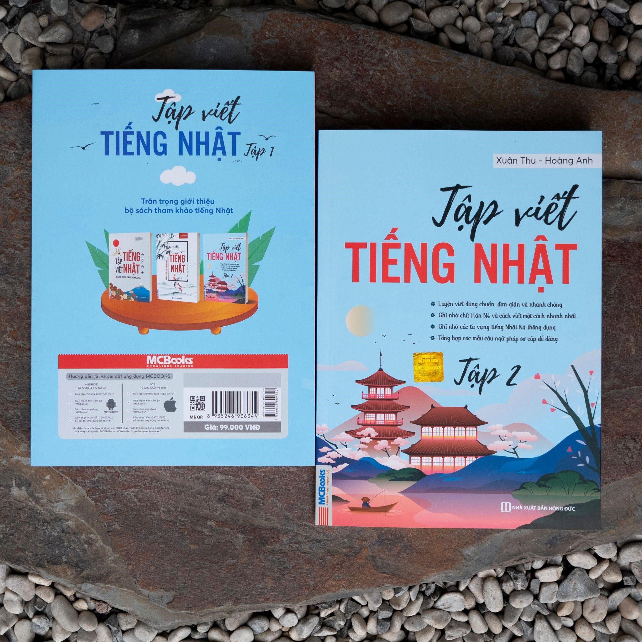 sách tập viết tiếng nhật tập 2