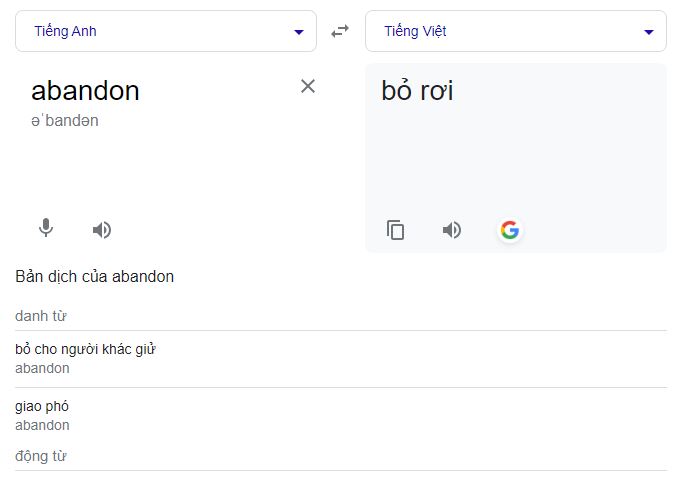 Abandon là gì? Định nghĩa, cách sử dụng và ví dụ trong tiếng Anh