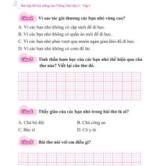 Bai tap bo tro nang cao tieng viet lop 2 doc thu 2