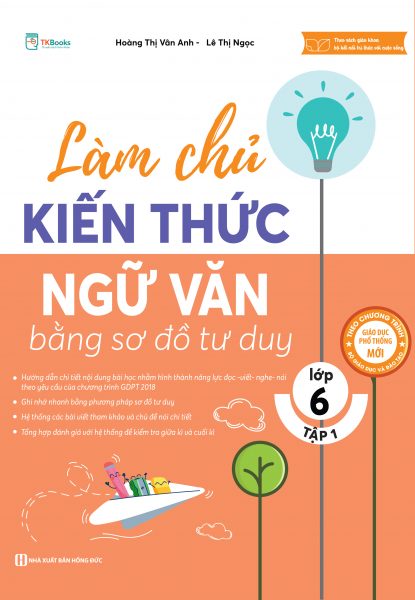 Làm chủ kiến thức Ngữ Văn bằng sơ đồ tư duy lớp 6 – Tập 1