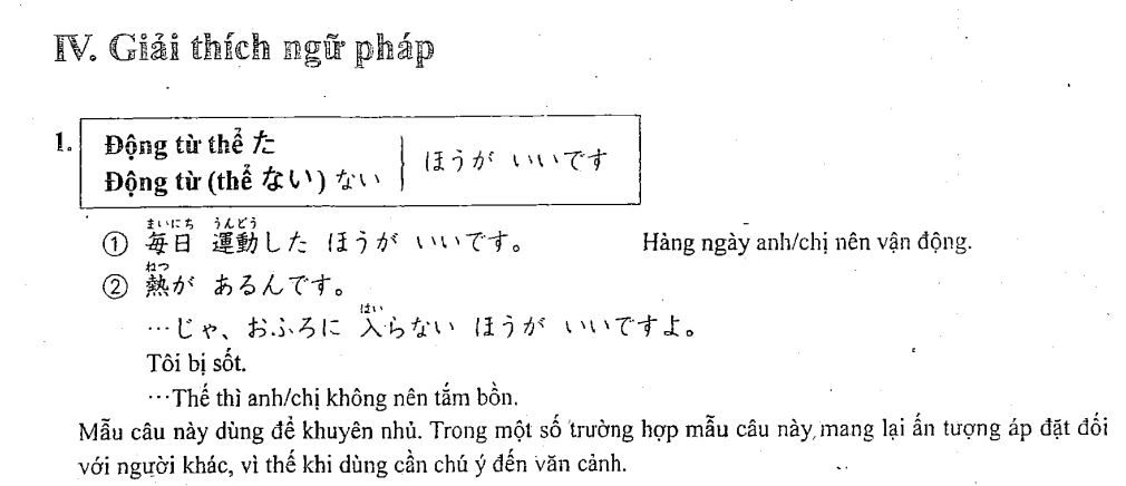 Tổng quan về ngữ pháp bài 32 trong giáo trình Minna no Nihongo