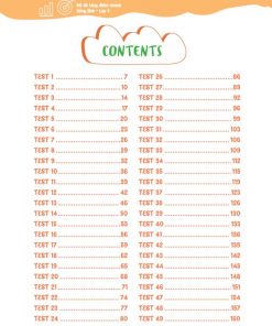 muc luc sach 50 de tang diem nhanh tieng anh lop 3