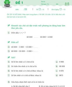 noi dung sach 50 de tang diem nhanh toan lop 4