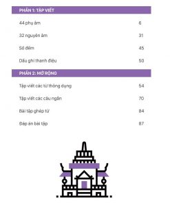 Anh muc luc cuon sach Tap viet tieng Thai Lan cho nguoi moi bat dau