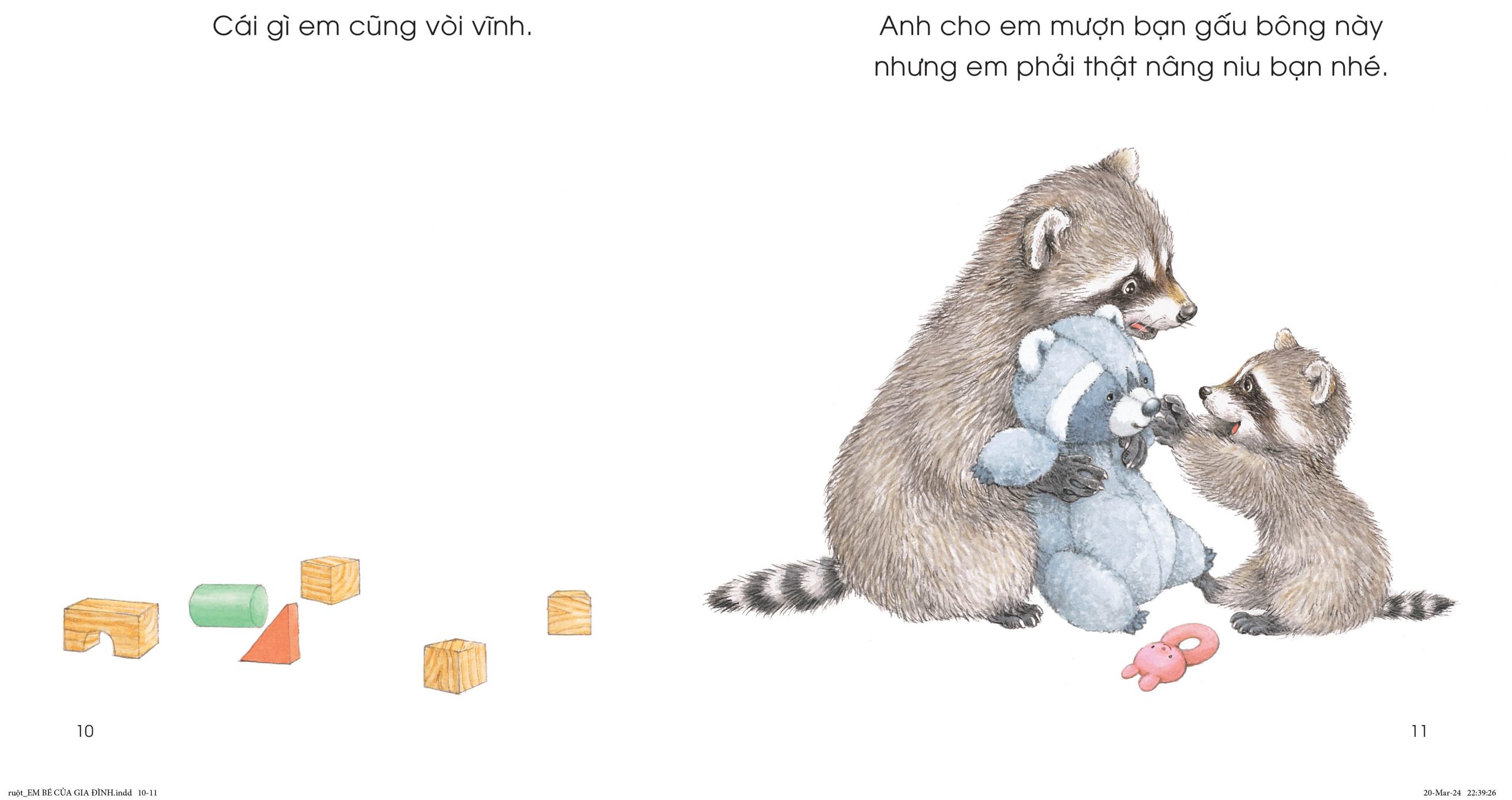 Ben trong cuon sach Chuyen cua Gau Meo Em be cua gia dinh 3 scaled