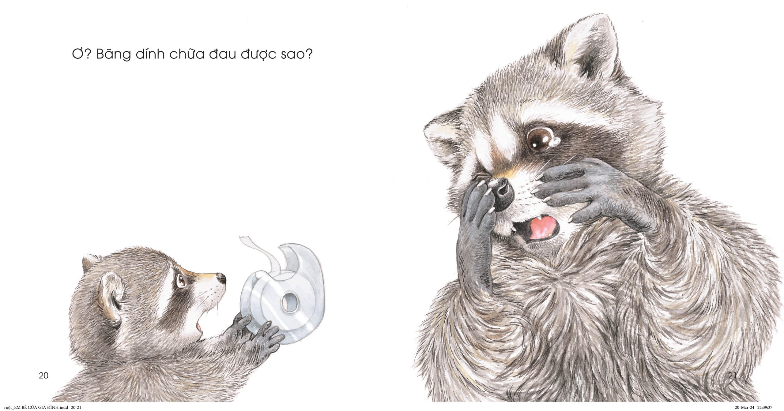 Ben trong cuon sach Chuyen cua Gau Meo Em be cua gia dinh 5 scaled