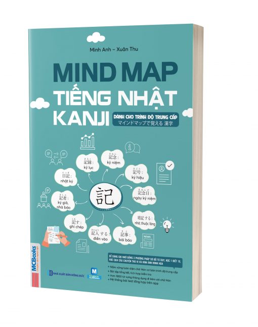 Ảnh bìa cuốn sách Mind map Kanji tiếng Nhật - Dành cho trình độ trung cấp