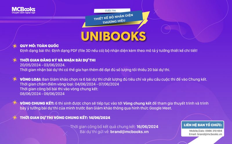 THE LE CUOC THI THIET KE LOGO UNIBOOKS