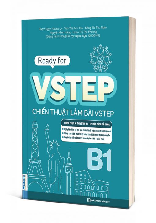 Bìa 3D - Ready For Vstep Chiến Thuật Làm Bài Vstep B1