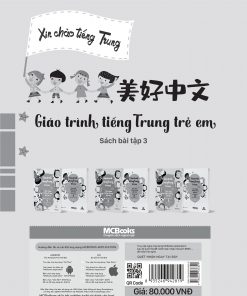 Bia sau Giao trinh tieng Trung tre em Xin chao tieng Trung Sach bai tap 3