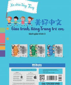 Bia sau Giao trinh tieng Trung tre em Xin chao tieng Trung Sach giao trinh 3