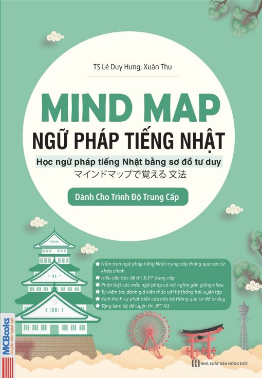 Bìa trước Mind Map Ngữ Pháp Tiếng Nhật Trung cấp