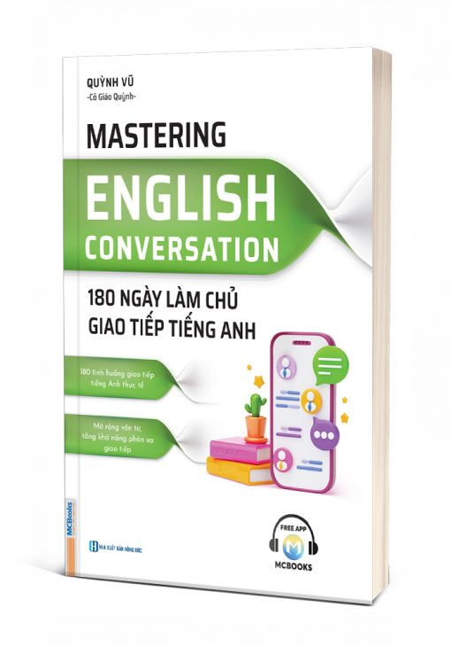 Bìa 3D Mastering English Conversation -180 ngày làm chủ giao tiếp tiếng anh