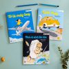 Combo sách Ehon Taxi mèo - Nhà vệ sinh tên lửa -Tớ là máy bay