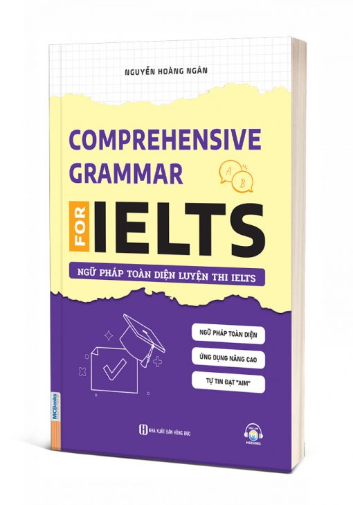 Bìa 3D - Comprehensive Grammar For IELTS - Ngữ pháp toàn diện luyện thi IELTS