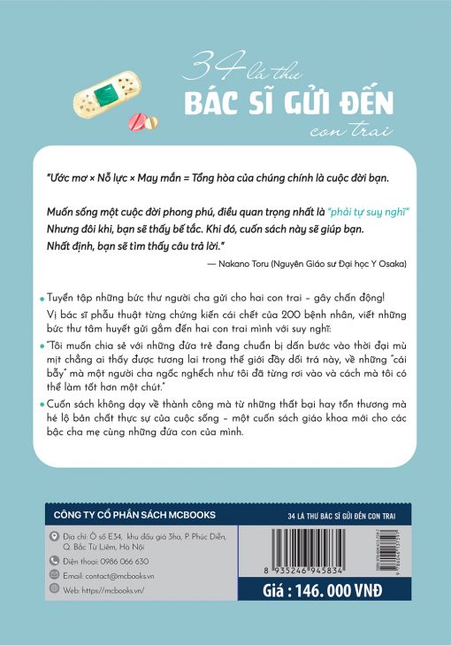 bia sau 34 la thu bac si gui den con trai the gioi se khong phan boi nhung nguoi no luc mot cach trung thuc va khiem ton