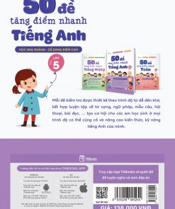 50 de tang diem nhanh tieng Anh lop 5 Bia sau