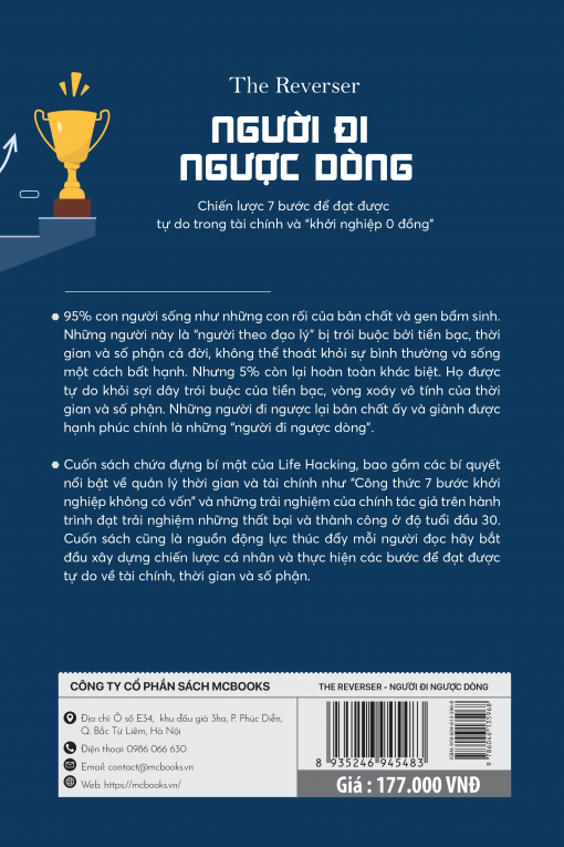 Bìa sau cuốn Người đi ngược dòng