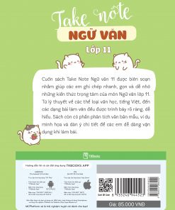 bia sau sach take note ngu van lop 11
