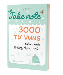 Bìa 3D cuốn Take Note 3000 Từ Vựng Tiếng Anh