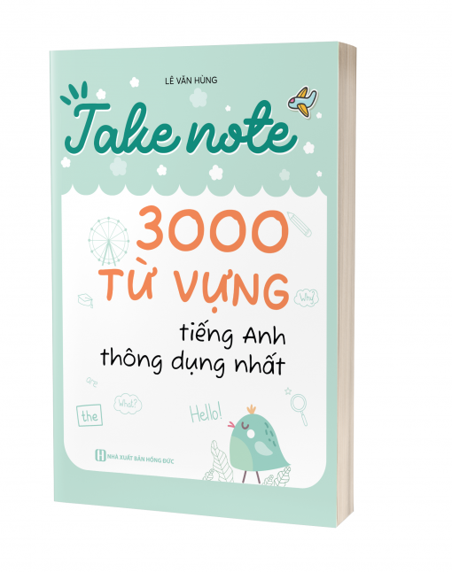 Bìa 3D cuốn Take Note 3000 Từ Vựng Tiếng Anh