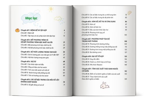 Mục lục của cuốn sách Take Note Toán lớp 10