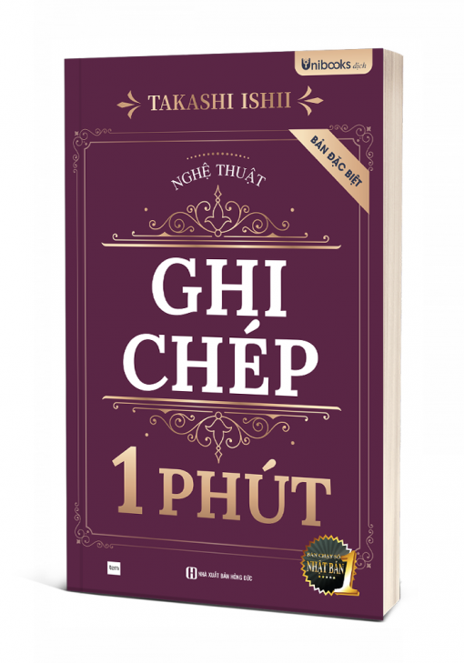 Bìa 3D cuốn Nghệ Thuật Ghi Chép 1 Phút