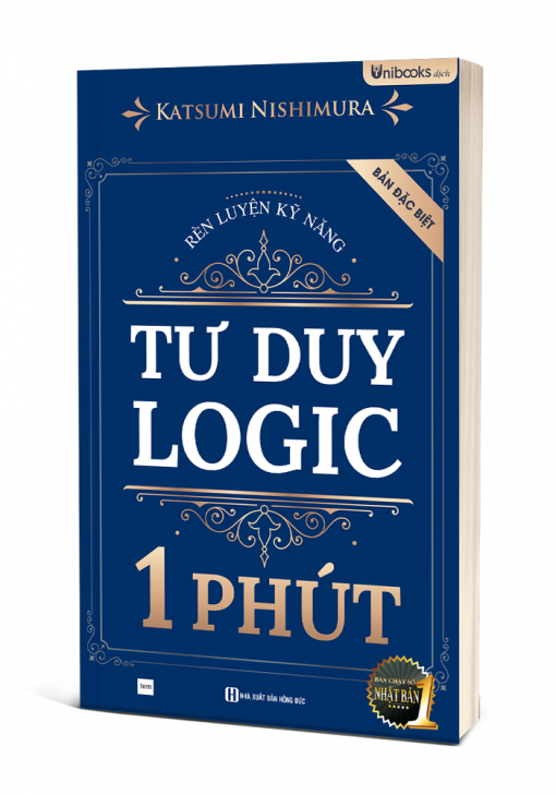 Bìa 3D cuốn Rèn Luyện Kỹ Năng Tư Duy Logic 1 Phút