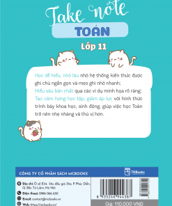 Bia sau cuon Take Note Toan Lop 11