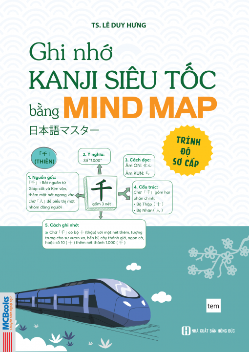 Bìa trước cuốn 日本語マスター Ghi nhớ Kanji siêu tốc bằng mindmap - trình độ sơ cấp